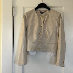 J Crew linen lady jacket